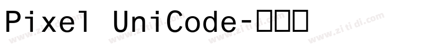 Pixel UniCode字体转换
